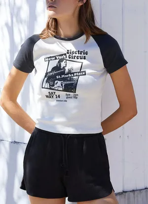 Brandy Melville : John Galt Bella NY Electric Circus T-Shirt thumbnail 2