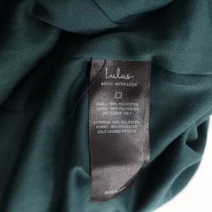 Lulus Forest Green Surplice Sleeveless Chiffon Maxi Dress Medium 6301 thumbnail 5