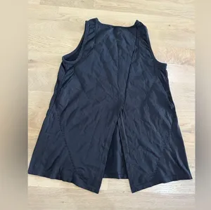 Athleta Foothill Tank top split back Black medium thumbnail 10