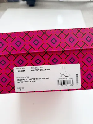 Tory Burch Brooke Stamped Heel Bootie size 9 thumbnail 7