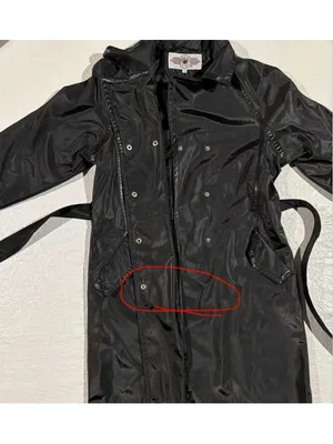 Vintage MALJUT Sportswear Long Coat M Black Cyberpunk 90s Trench Unisex thumbnail 11