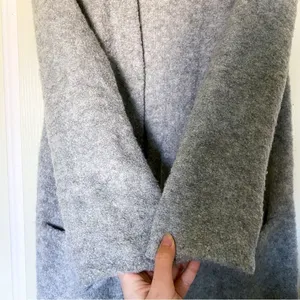 Jenni Kayne Sweater Boucle‎ Duster Coat Merino Wool Cardigan Open Grey S GUC thumbnail 5