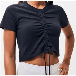 Pacsun Me to‎ We Black Cinched Tie top Sz M thumbnail 1