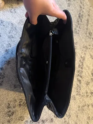 Coach Black Signature Canvas Tote thumbnail 5