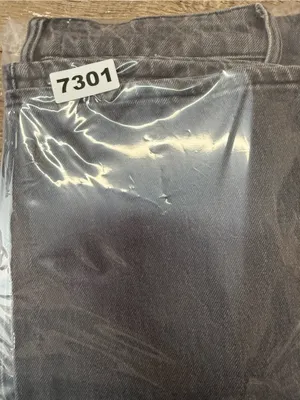 Rollas Original Straight Black High Rise Distressed‎ Denim Jeans size 27 thumbnail 10