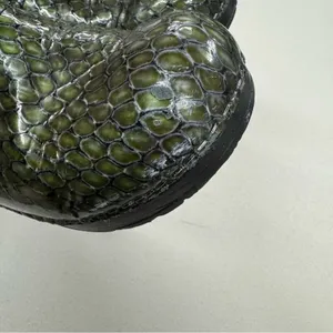 Sanita Green Croc Embossed Slip On Clogs Comfort Shoes Womens 36 Nursing Shoes thumbnail 3