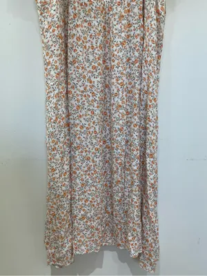 EVER NEW CURVE Plus Size Floral Midi Dress 18 Puff Sleeve Side Slit Smocked Back thumbnail 8
