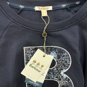 Barbour Backshore Overlayer Sweater Womens US 6 Navy Side‎ Zip Crewneck Coastal thumbnail 4
