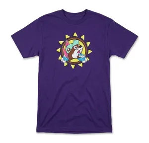 Buc-ee’s Retro Surf Graphic T Shirt Sm Purple Did Somebody Say Buc Ees Beaver thumbnail 1