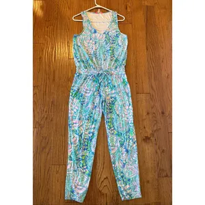 Lilly Pulitzer Paulina jumpsuit in full bloom size M thumbnail 9