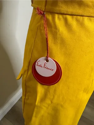 NWT Utility Yellow Mini Skirt size: large Size M thumbnail 7