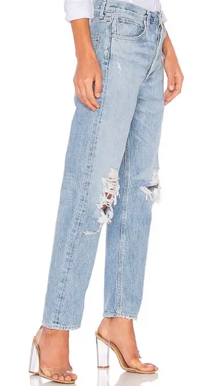 AGOLDE 90's Mid Rise Loose‎ Fit Jeans in Fall Out Blue Size 24 thumbnail 1