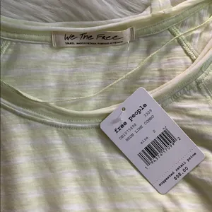 nwt // free people halo cap sleeve tee thumbnail 6