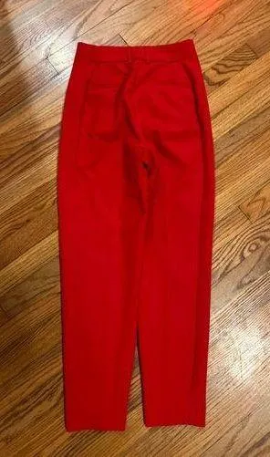 Express High Waisted Red Pants thumbnail 4