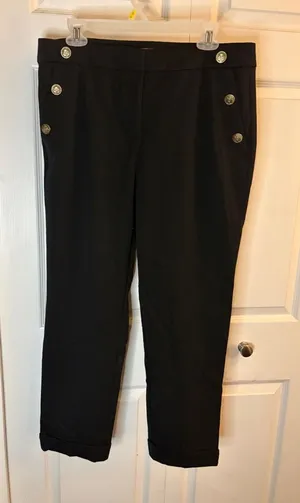 Loft Black Sailor Pants 10 thumbnail 1