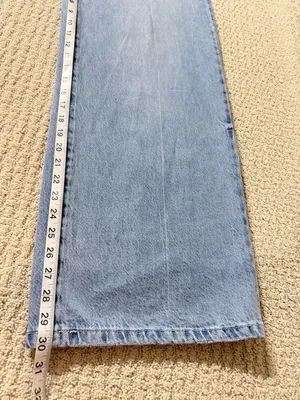Rewash Light Wash Wide-Leg Jeans thumbnail 7