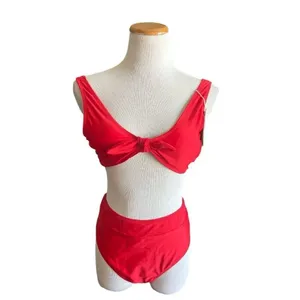 NWT Womens Phurro High Cut Bikini High Waist Tummy Control 2 Piece Swimsuit - L thumbnail 4