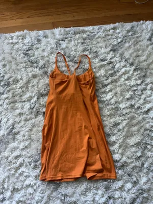 orange shein athletic dress thumbnail 4