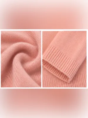 Samantha Taylor 100% Cashmere Turtleneck Sweater Pink Size Small Soft Luxury thumbnail 5