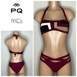New. PQ & Becca color block bikini. Small. Retails $159 thumbnail 2