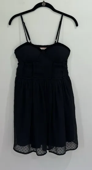 Band Of The Free Bustier Corset‎ Black Dress Size Medium Goth Short Mini Dress thumbnail 1