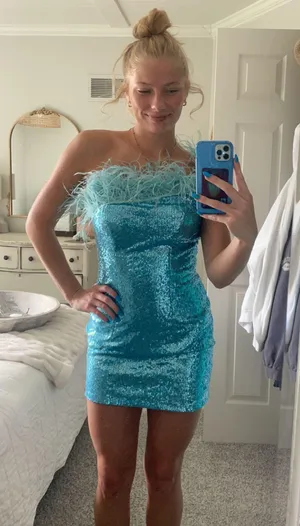 Homecomig Dress Blue thumbnail 1