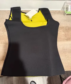 Black Thermal Waist Trainer Vest Size L thumbnail 1