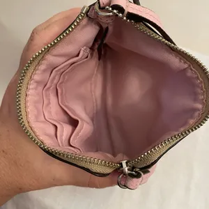 Coach Signature Pink and Tan Wristlet thumbnail 6