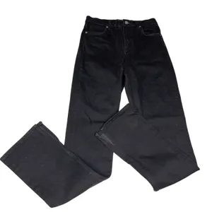 Reformation Liza Slit Hem Ultra High Rise Straight Long Black Jeans 26 thumbnail 1