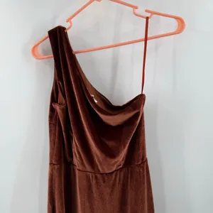 Baltic Born Dress Women’s Size Medium *Altered Tatiana Velvet One Shoulder Maxi thumbnail 6
