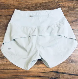 Lululemon Speed Up High-Rise Lined Shorts 4” Sheer Blue Size 2 thumbnail 1