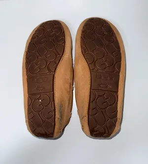 UGG Bella II Moccasin Slippers Chestnut Brown Suede Fur Lined thumbnail 11