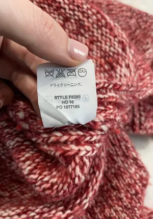 J. Crew Marbled Cherry Wool Blend Turtleneck Sweater thumbnail 9
