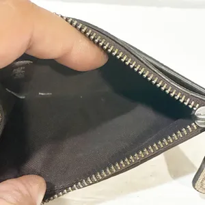 Coach Platinum Mini Skinny ID Card‎ Case Women's Wallet Keychain thumbnail 4