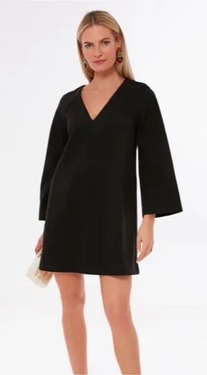 Pomander Place Tuckernuck Audrey Black V Neck Mini Dress Plus Size XXL thumbnail 1