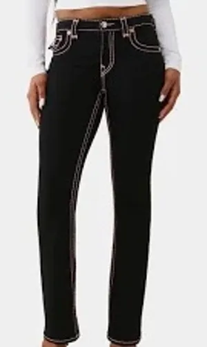 NWT 27 True Religion Girls Halle Black Skinny Jean 29" Inseam Youth Teen Juniors thumbnail 1