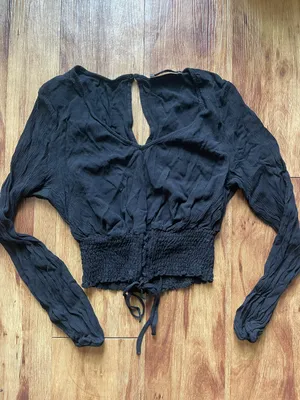 Hollister Black Lace Long Sleeve Shirt thumbnail 1