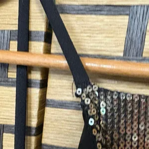 Bebe Black Jumpsuit With Gold Sequins Size 4 thumbnail 6