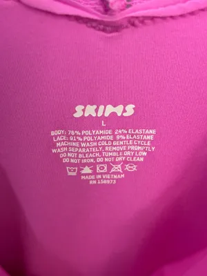 Skims Fits Everybody Long Sleep Dress Large Neon Orchid NWT Defective thumbnail 5
