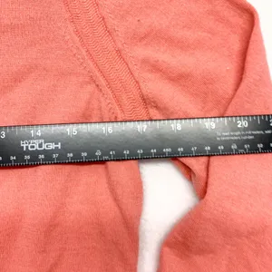 Banana Republic Merino Wool Cardigan‎ Womens Size L Coral Pink Button Up Sweater thumbnail 4