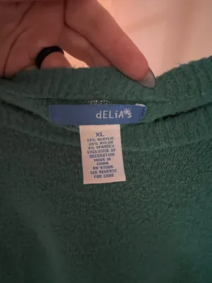Original Delia's Teal sweater thumbnail 3