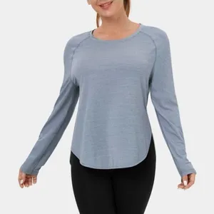 HALARA Long Sleeve High Low Curved Hem Sports‎ Top thumbnail 1