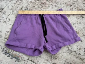 PINK Victoria's Secret Purple Cozy Athletic Shorts thumbnail 6