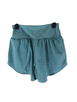 Halara Breezeful High Waisted Crossover 2-in-1 Quick Dry Shorts Pockets Blue XS thumbnail 5