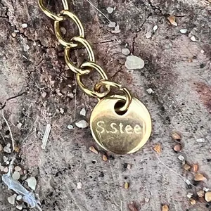 Gold Plated Paperclip Mariner Charm Holder Necklace stainless steel jewelry thumbnail 5