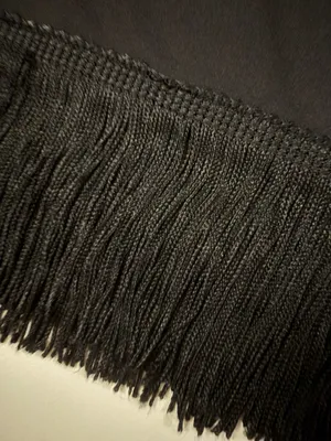 Black Fringe Hem Mini Skirt thumbnail 3