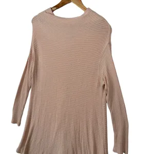 Free People Womens Medium Top Sweater Ribbed Sweater Stretch Long‎ Sleeve Cutout thumbnail 4