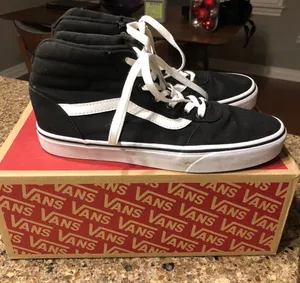 Women’s Vans Ward Hi - black & white thumbnail 1