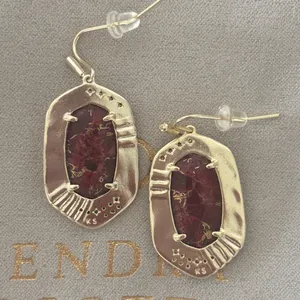 NWOT Kendra Scott Anna Gold Drop Earring thumbnail 5