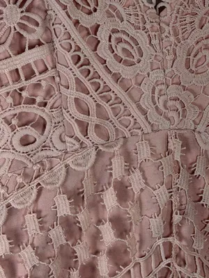 ASTR the Label Caroline Lace Mini Dress in Blush Pink Size Medium thumbnail 2